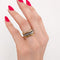 52.5 Trio de bagues en trois ors 18 carats 58 Facettes 36957