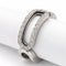 Bague 48 Bague graphique ajourée en or blanc et diamants 58 Facettes 36901