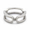 Bague 48 Bague graphique ajourée en or blanc et diamants 58 Facettes 36901
