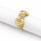53 Bague nœud en or jaune et diamants 58 Facettes 36879