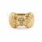53 Bague nœud en or jaune et diamants 58 Facettes 36879