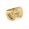 53 Bague nœud en or jaune et diamants 58 Facettes 36879