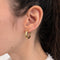 Boucles d'oreilles Boucles d'oreilles créoles bombées en or jaune 58 Facettes 36853