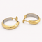 Boucles d'oreilles créoles bombées en or jaune 58 Facettes 36853