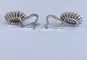 Boucles d'oreilles pendantes en or blanc 18 ct, opales et diamants 58 Facettes earrings
