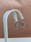 Boucles d'oreilles pendantes en or blanc 18 ct, opales et diamants 58 Facettes earrings