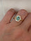 54 Bague en or jaune 18 ct, tourmaline Paraiba et diamants 58 Facettes ring