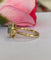 54 Bague en or jaune 18 ct, tourmaline Paraiba et diamants 58 Facettes ring