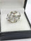 Bague 52 Bague bombée vintage en or 18K, platine et diamants 58 Facettes AX/713/00/B