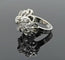 Bague 52 Bague bombée vintage en or 18K, platine et diamants 58 Facettes AX/713/00/B