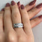 Bague 54 Chimento Aeternitas - Bague rivière en or blanc 18 ct et diamants 0,46 ct 58 Facettes 32439