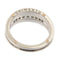 Bague 54 Chimento Aeternitas - Bague rivière en or blanc 18 ct et diamants 0,46 ct 58 Facettes 32439