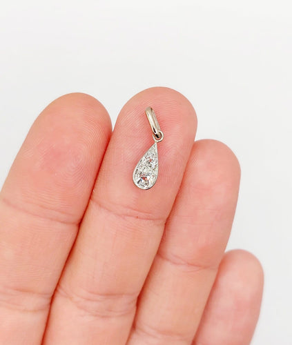 Pendentif Pendentif antique en or blanc, platine et diamants 58 Facettes A07596