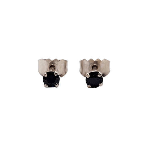Boucles d'oreilles vintage en or blanc et saphirs 58 Facettes A07555