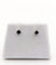 Boucles d'oreilles vintage en or blanc et saphirs 58 Facettes A07555
