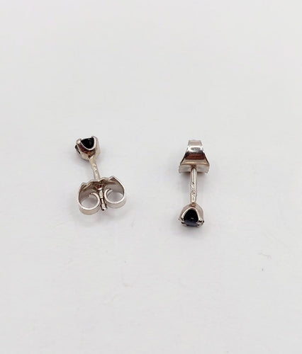 Boucles d'oreilles vintage en or blanc et saphirs 58 Facettes A07555