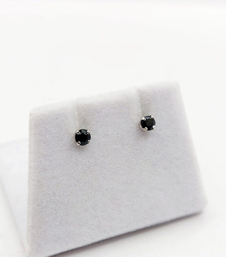 Boucles d'oreilles vintage en or blanc et saphirs 58 Facettes A07555