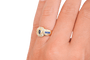 Bague bandeau Saphirs et Diamants