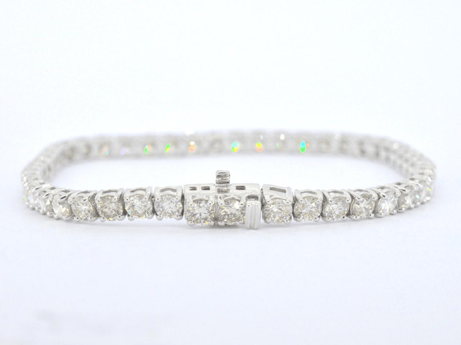 Bracelet Bracelet tennis en or 14 carats et diamants 8 ct 58 Facettes 2908