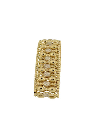 Hulchi Belluni Tresore - Bracelet extensible en or jaune et diamants 58 Facettes BR1576
