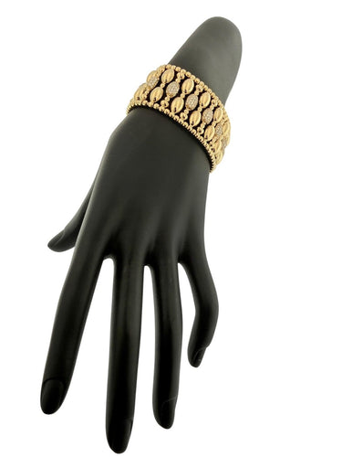 Hulchi Belluni Tresore - Bracelet extensible en or jaune et diamants 58 Facettes BR1576