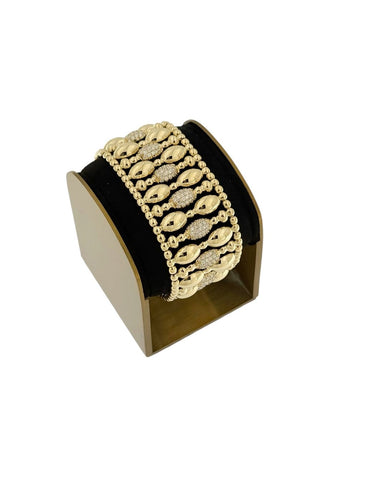 Hulchi Belluni Tresore - Bracelet extensible en or jaune et diamants 58 Facettes BR1576