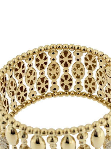 Hulchi Belluni Tresore - Bracelet extensible en or jaune et diamants 58 Facettes BR1576