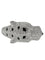 Panther - Bracelet manchette en or blanc, diamants, onyx et émeraudes 58 Facettes BR1575