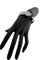 Panther - Bracelet manchette en or blanc, diamants, onyx et émeraudes 58 Facettes BR1575