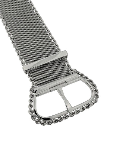 Bracelet-ceinture Art déco en or blanc 18 carats 58 Facettes BR1577