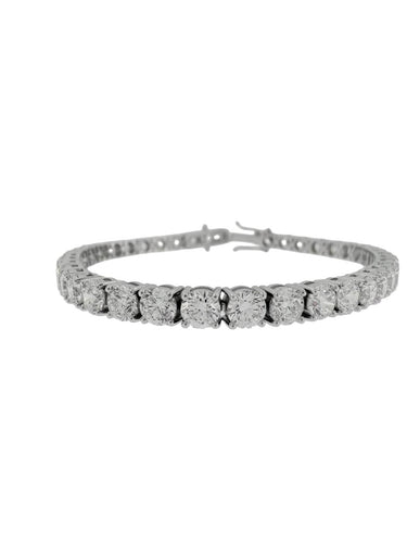 Bracelet Tennis en or blanc et diamants 12,30 ct 58 Facettes BR1559