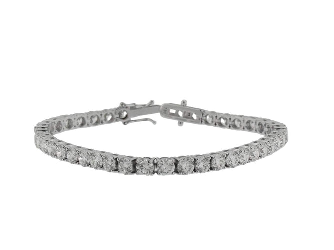 Bracelet Tennis en or blanc et diamants 12,30 ct 58 Facettes BR1559