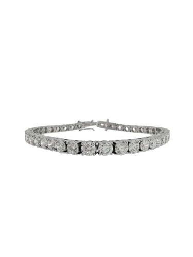 Bracelet Tennis en or blanc et diamants 12,30 ct 58 Facettes BR1559