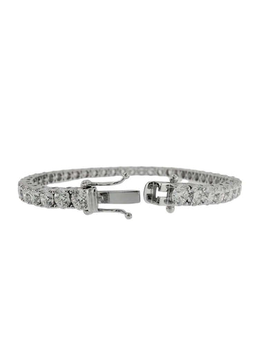 Bracelet Tennis en or blanc et diamants 12,30 ct 58 Facettes BR1559