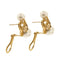 Boucles d'oreilles Boucles d’oreilles puces - Perles Akoya et diamants en or jaune 18 kt 58 Facettes 32421