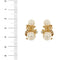 Boucles d'oreilles Boucles d’oreilles puces - Perles Akoya et diamants en or jaune 18 kt 58 Facettes 32421