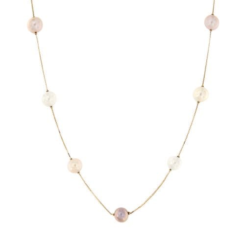 Collier NIMEI - Collier en or jaune 18 ct avec perles d’eau douce 58 Facettes 23456