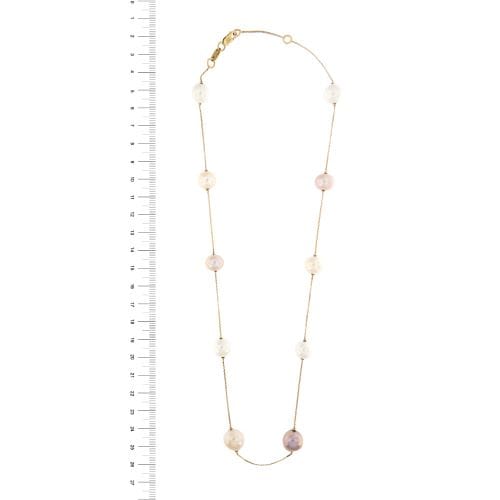 Collier NIMEI - Collier en or jaune 18 ct avec perles d’eau douce 58 Facettes 23456