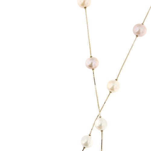 Collier NIMEI - Collier en or jaune 18 ct avec perles d’eau douce 58 Facettes 23456