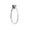Bague 57 Bague solitaire - Diamant 0,25 ct en or blanc 18 ct 58 Facettes 21483