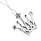 Collier Collier avec pendentif couronne en or blanc 18 ct et diamants 58 Facettes 29948