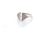 Bague 53 Bague vintage en platine sertie de diamants 58 Facettes 27054a- 27144