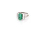 Bague 53 Bague émeraude 2,27 ct et diamants en platine 58 Facettes 26629-27145