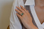 Bague 53 Bague émeraude 2,27 ct et diamants en platine 58 Facettes 26629-27145