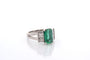 Bague 53 Bague émeraude 2,27 ct et diamants en platine 58 Facettes 26629-27145