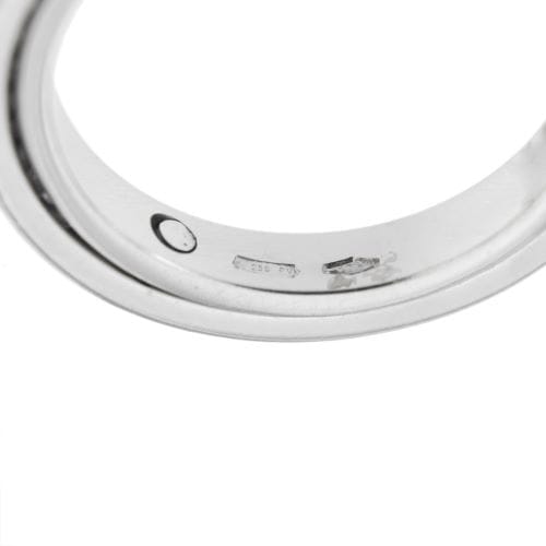 Bague 52 Bague éternité double en or blanc 18 ct et diamants 0,46 ct 58 Facettes 10308