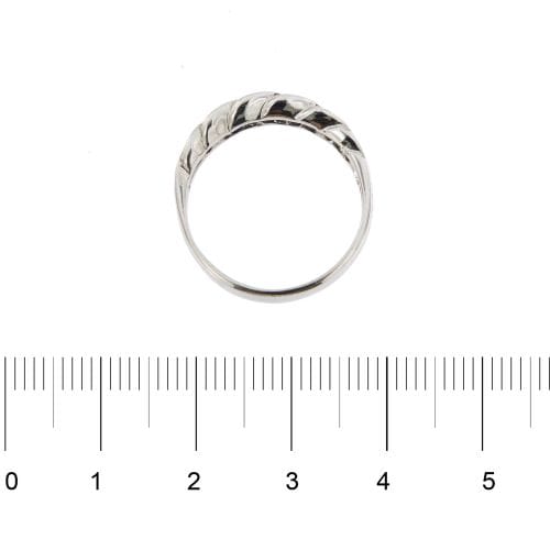 Bague Donna Oro - Bague rivière en or blanc 18 ct avec diamants 0,35 ct 58 Facettes 26266