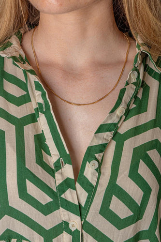 Collier maille gourmette en or rose 58 Facettes 5391540CN