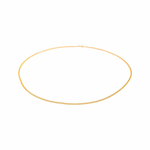 Collier maille gourmette en or rose 58 Facettes 5391540CN
