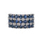 49 Bague bandeau en or blanc et saphirs 58 Facettes 5452136CN